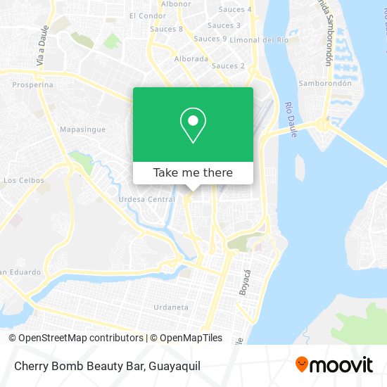 Cherry Bomb Beauty Bar map
