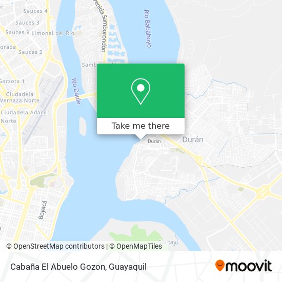 Mapa de Cabaña El Abuelo Gozon