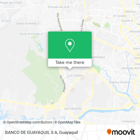 BANCO DE GUAYAQUIL S A map