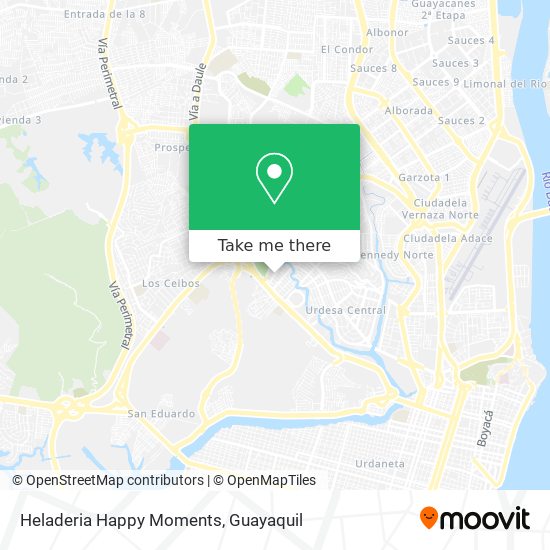 Heladeria Happy Moments map