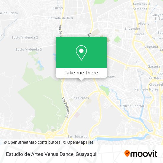 Estudio de Artes Venus Dance map