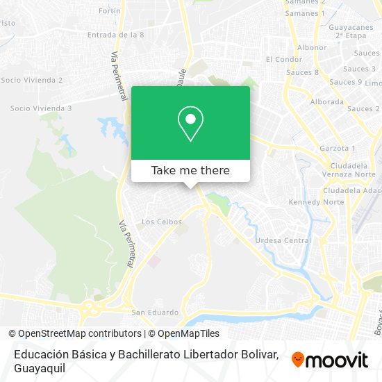 Educación Básica y Bachillerato Libertador Bolivar map