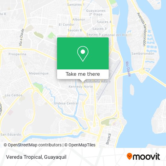 Vereda Tropical map