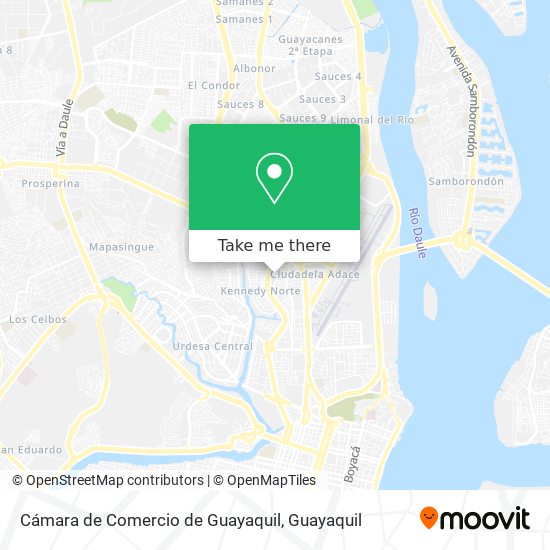 Cámara de Comercio de Guayaquil map