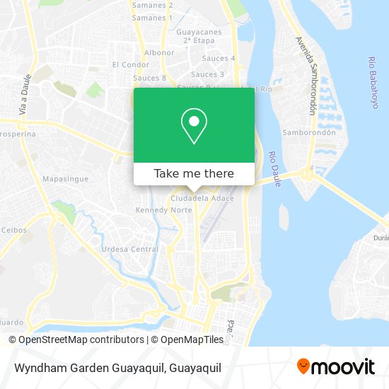 Wyndham Garden Guayaquil map