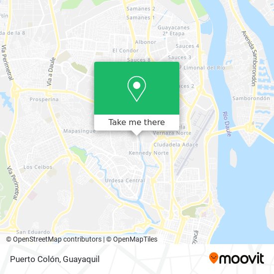 Mapa de Puerto Colón