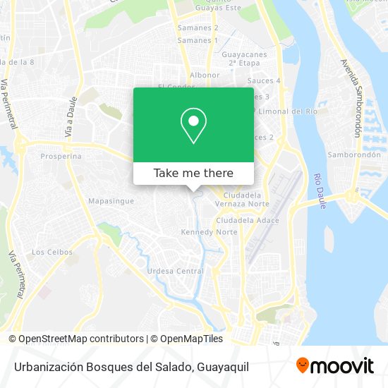 Urbanización Bosques del Salado map