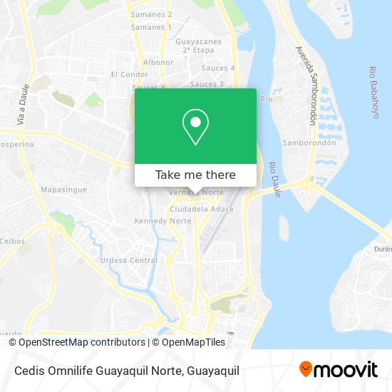 Cedis Omnilife Guayaquil Norte map