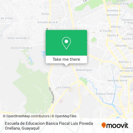 Mapa de Escuela de Educacion Basica Fiscal Luis Poveda Orellana