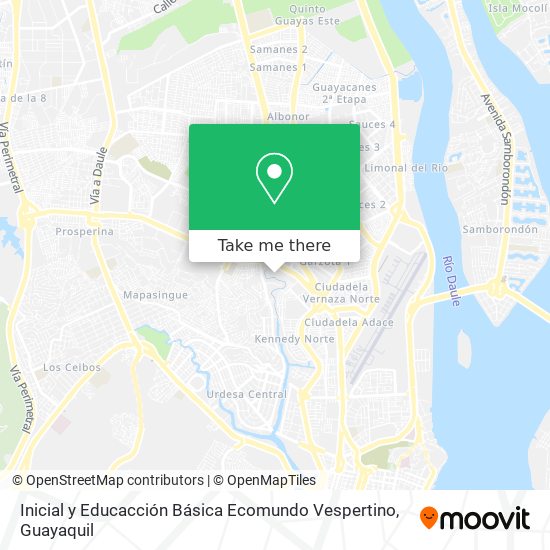 Inicial y Educacción Básica Ecomundo Vespertino map