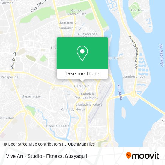 Vive Art - Studio - Fitness map