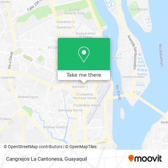Mapa de Cangrejos La Cantonesa