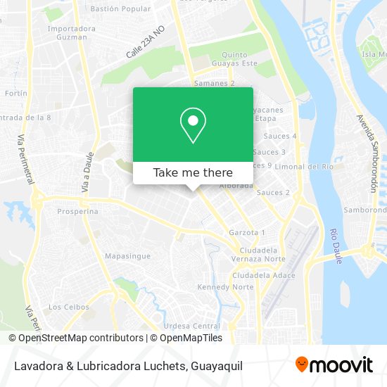 Mapa de Lavadora & Lubricadora Luchets