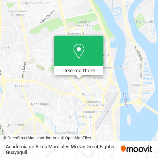 Academia de Artes Marciales Mixtas Great Fighter map