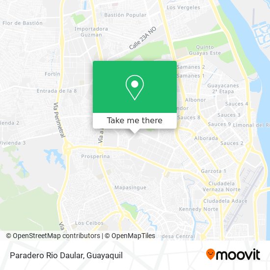 Mapa de Paradero Rio Daular
