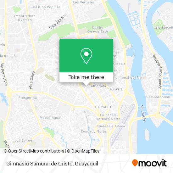 Gimnasio Samurai de Cristo map