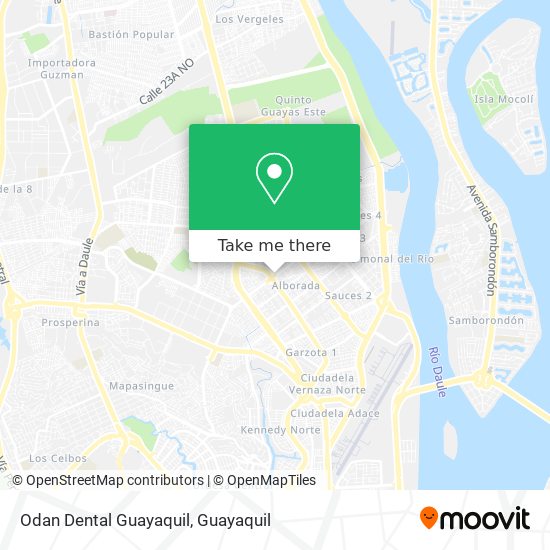 Odan Dental Guayaquil map