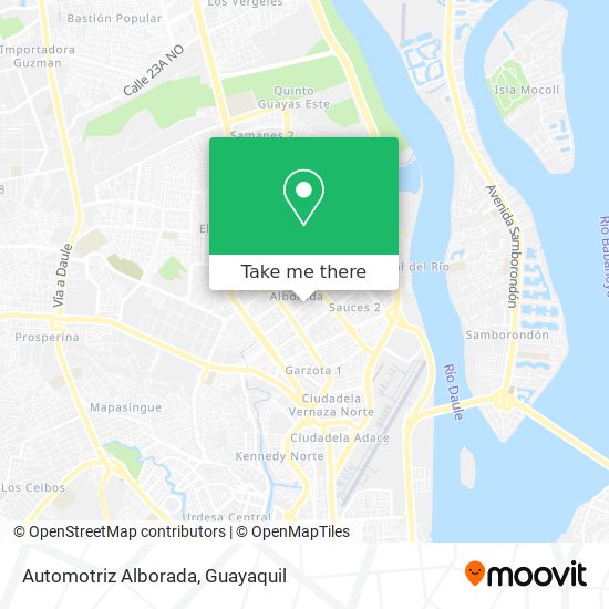 Automotriz Alborada map