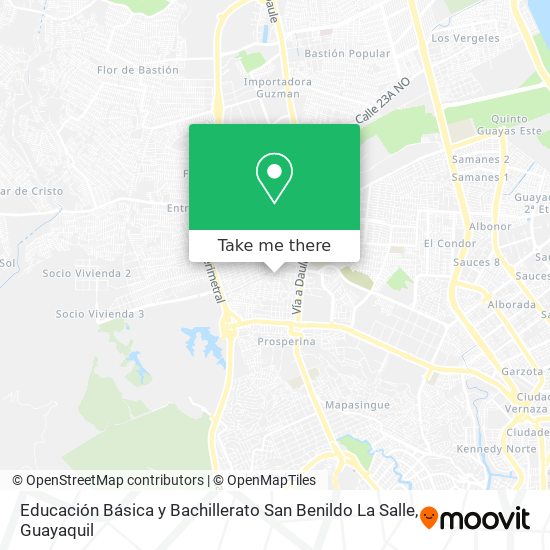 Educación Básica y Bachillerato San Benildo La Salle map