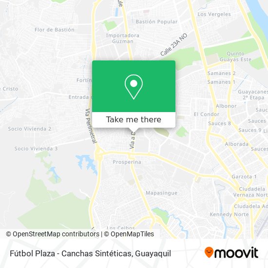 Fútbol Plaza - Canchas Sintéticas map