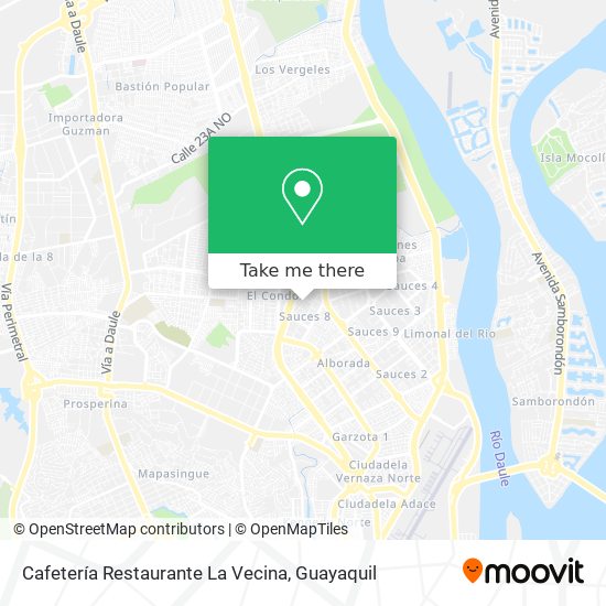 Mapa de Cafetería Restaurante La Vecina