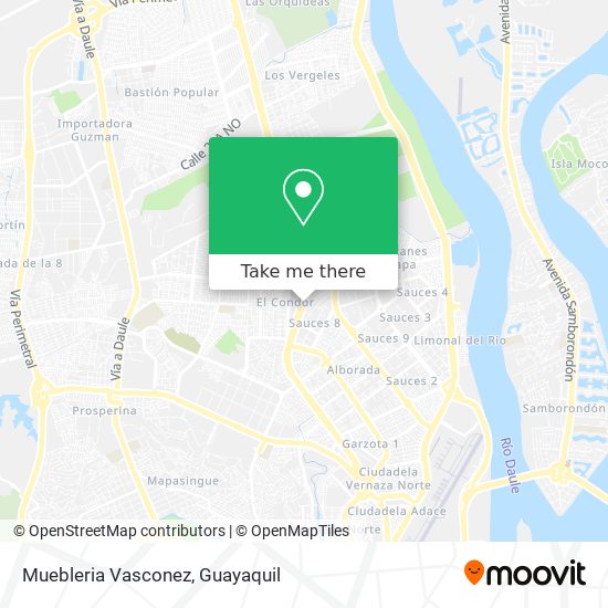 Mapa de Muebleria Vasconez