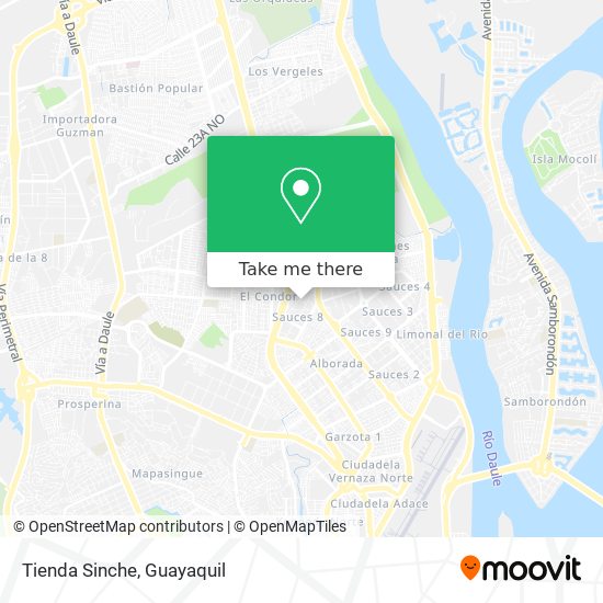 Tienda Sinche map