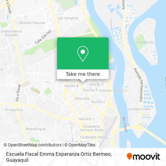 Mapa de Escuela Fiscal Emma Esperanza Ortiz Bermeo