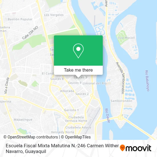 Escuela Fiscal Mixta Matutina N.-246 Carmen Wither Navarro map