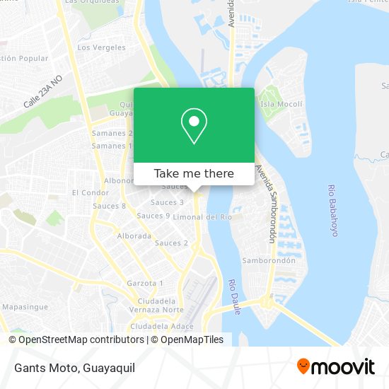 Gants Moto map