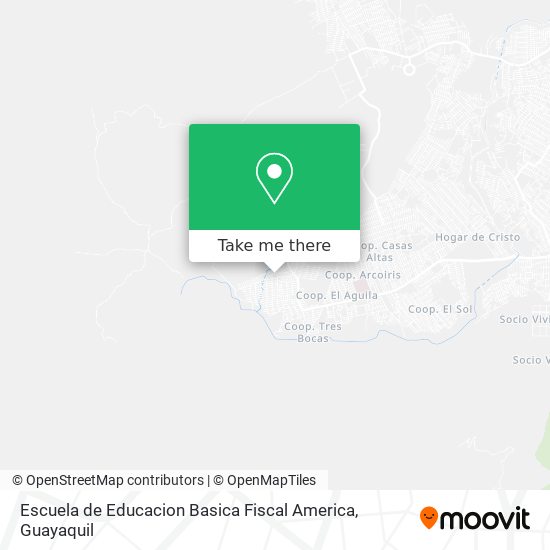 Escuela de Educacion Basica Fiscal America map