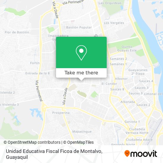 Mapa de Unidad Educativa Fiscal Ficoa de Montalvo