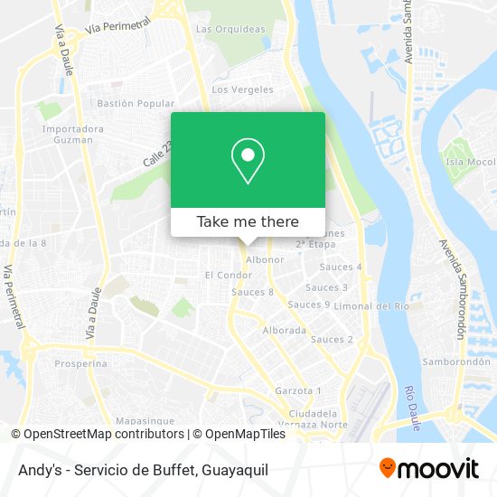 Mapa de Andy's - Servicio de Buffet