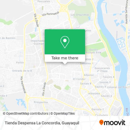 Mapa de Tienda Despensa La Concordia