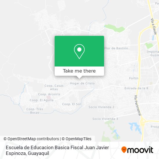 Mapa de Escuela de Educacion Basica Fiscal Juan Javier Espinoza