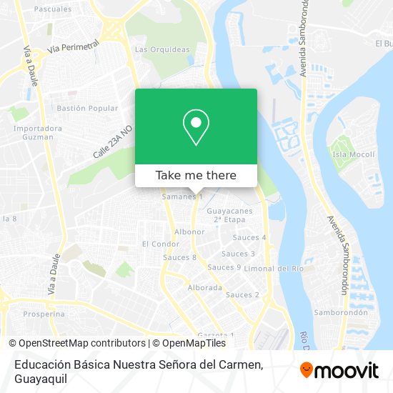 Mapa de Educación Básica Nuestra Señora del Carmen