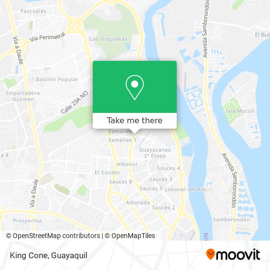 King Cone map