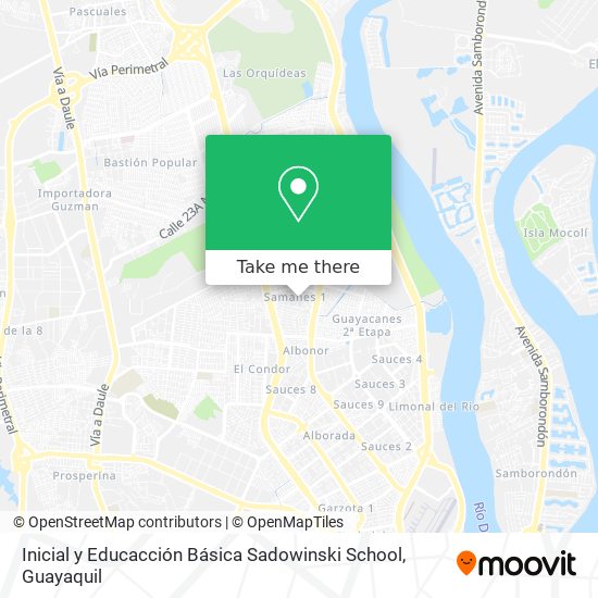Inicial y Educacción Básica Sadowinski School map
