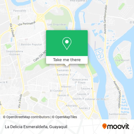 La Delicia Esmeraldeña map