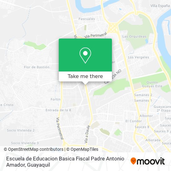 Mapa de Escuela de Educacion Basica Fiscal Padre Antonio Amador