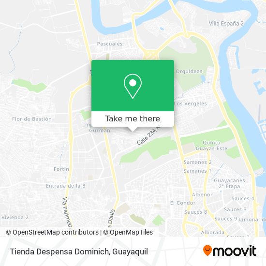 Mapa de Tienda Despensa Dominich