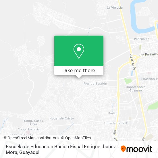 Mapa de Escuela de Educacion Basica Fiscal Enrique Ibañez Mora