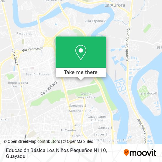 Educación Básica Los Niños Pequeños N110 map