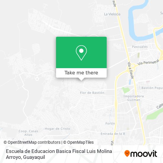 Mapa de Escuela de Educacion Basica Fiscal Luis Molina Arroyo