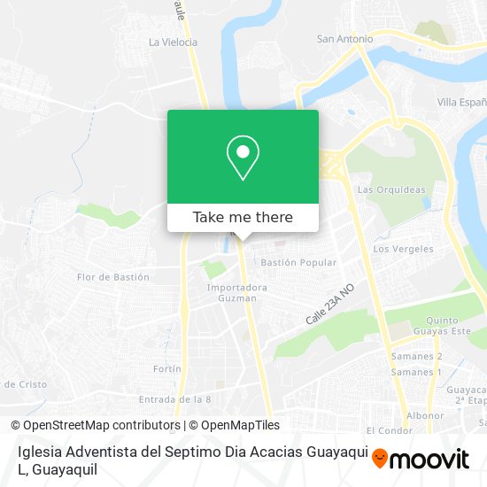 Iglesia Adventista del Septimo Dia Acacias Guayaqui L map