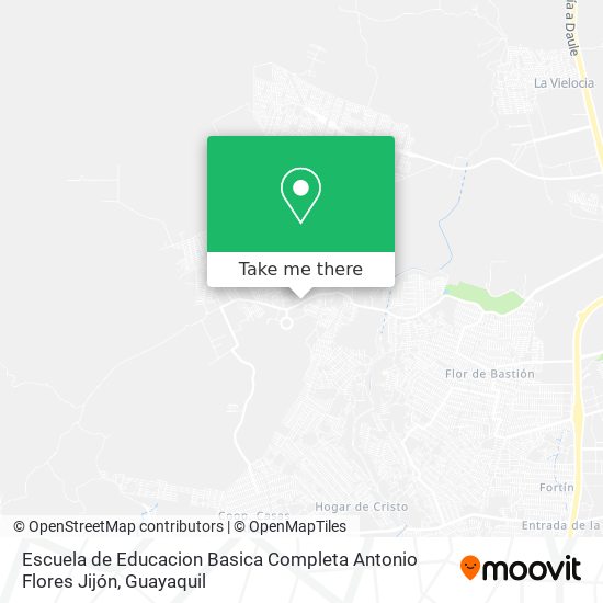 Mapa de Escuela de Educacion Basica Completa Antonio Flores Jijón