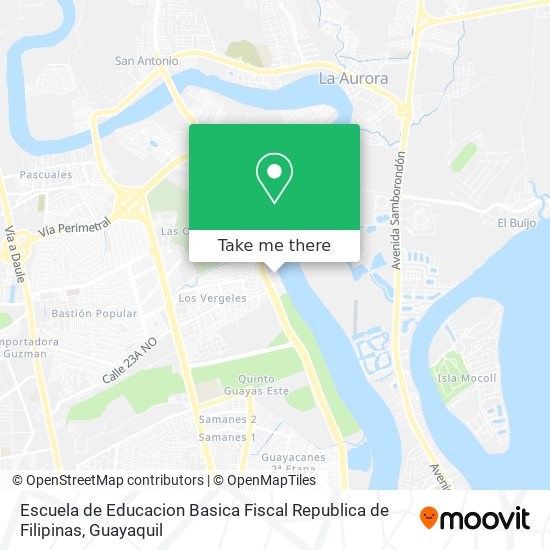 Escuela de Educacion Basica Fiscal Republica de Filipinas map