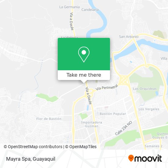 Mapa de Mayra Spa