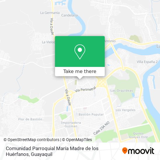 Comunidad Parroquial María Madre de los Huérfanos map