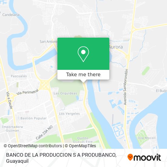 Mapa de BANCO DE LA PRODUCCION S A PRODUBANCO